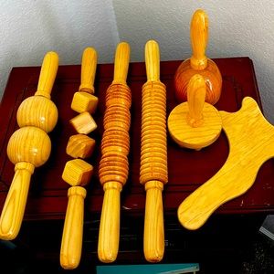 Wood Work Natural Fat and Cellulite Removal Tools